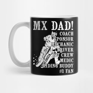 Motocross Mx Dad Riding Buddy Fathers Day Gift Mug